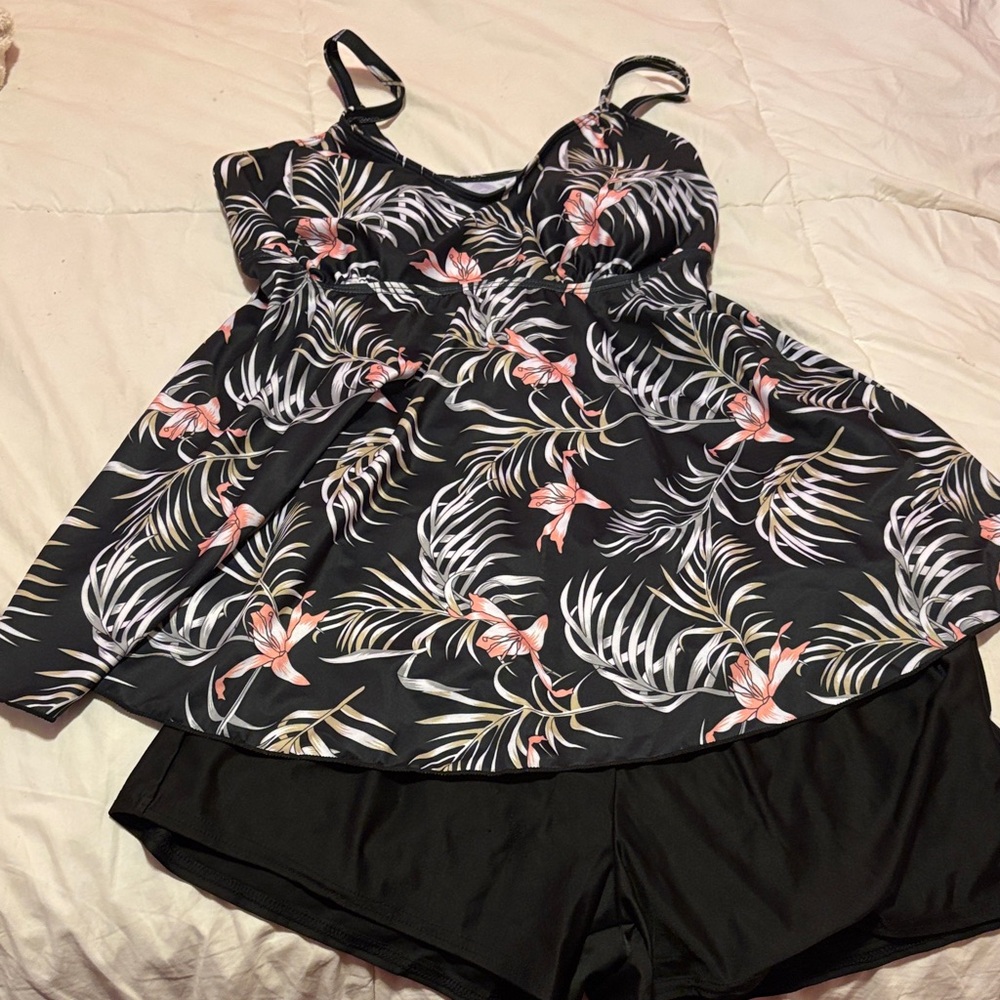 Floral Black Women's Sleepwear Set